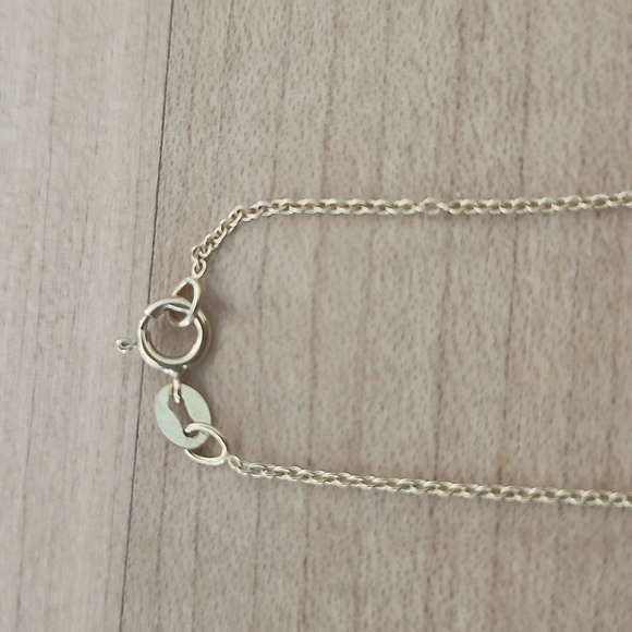 BabyGold Gold Apple Pendant Necklace with Diamond Detail - Picture 3 of 3